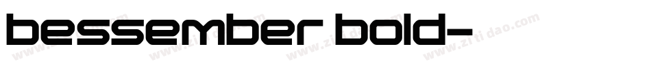bessember bold字体转换